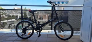 Bicicleta Plegable Negra