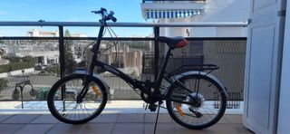 Bicicleta Plegable Negra