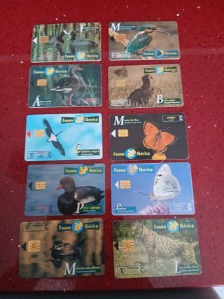 10 Cartoline Telefoniche Fauna Iberica