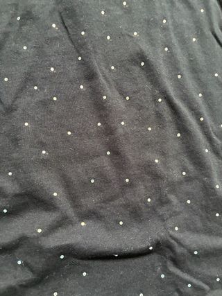 Camiseta Pull&Bear negra con brillantes