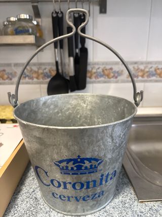 Cubo Metálico Coronita Cerveza