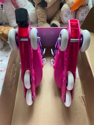 Patines Oxelo ajustables niña rosa/morado