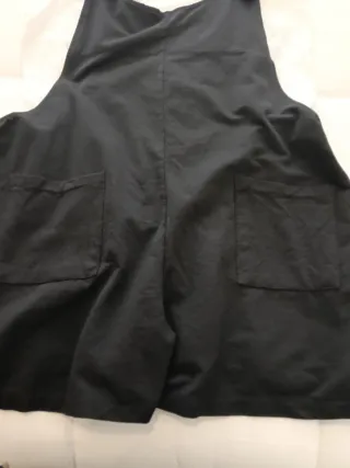 Conjunto mono y blusa negro/blanco