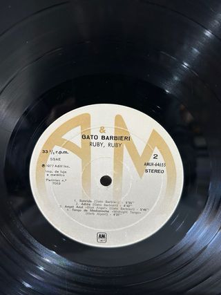 Gato Barbieri - Ruby, Ruby LP Jazz