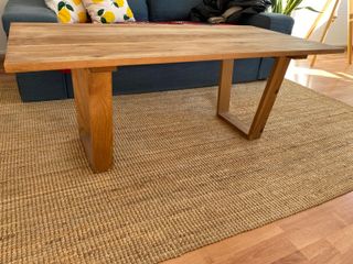 Mesa de centro de madera rústica