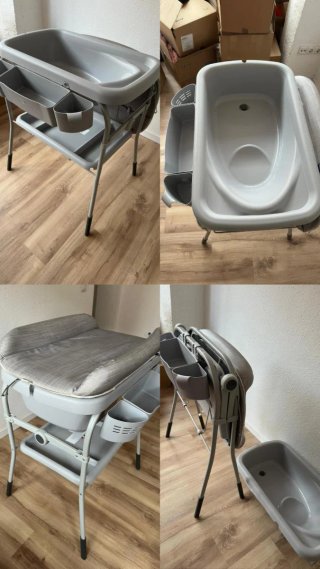 Bañera y cambiador para bebé