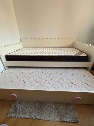 Cama nido 90x190 y dos colchones
