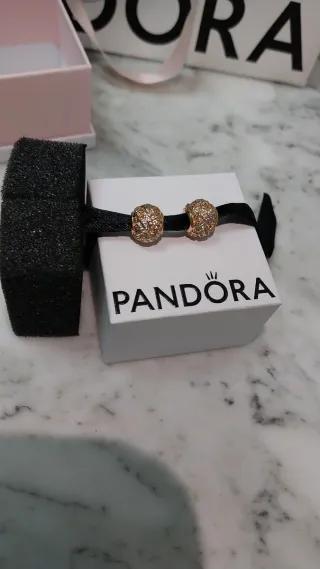 2 Charms Pandora Oro Rosa Circonitas