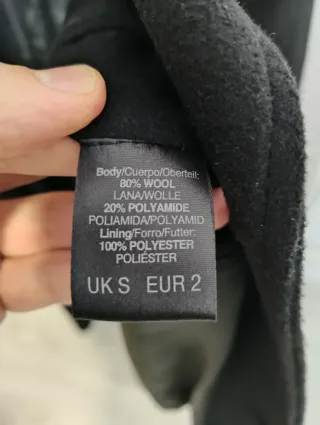 Abrigo Lana Jones Negro