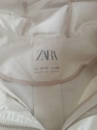 Gabardina niña beige