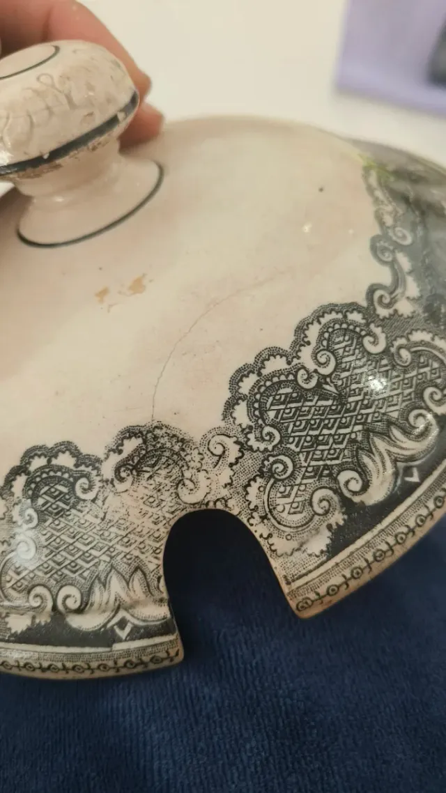 Sopera Antigua Loza de Cartagena - Escena Caza/Cam