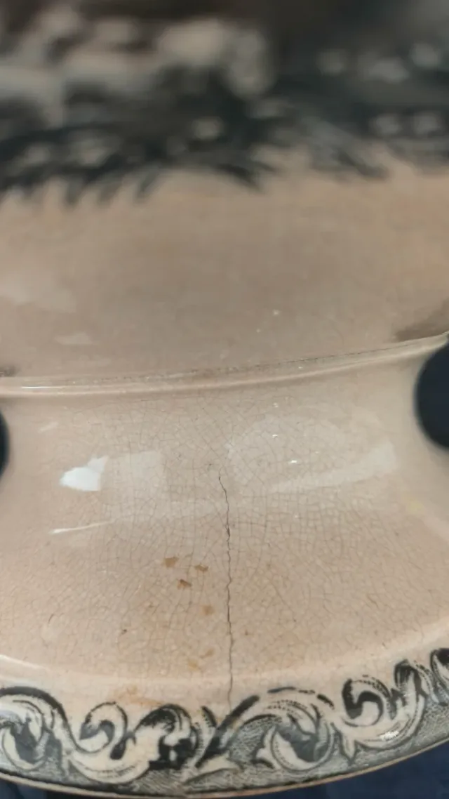 Sopera Antigua Loza de Cartagena - Escena Caza/Cam