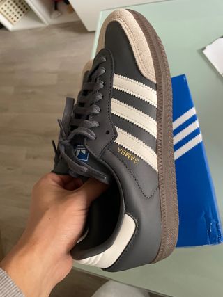 Adidas Samba OG Gris y Beige