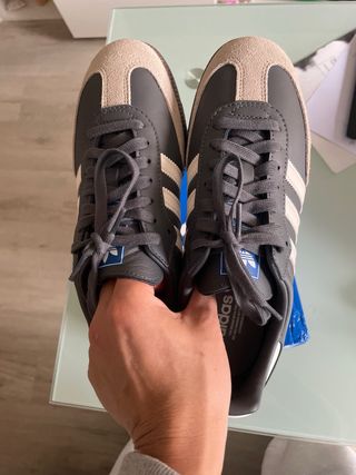 Adidas Samba OG Gris y Beige
