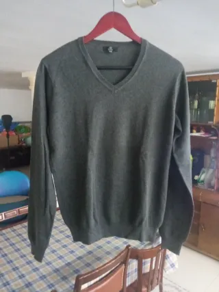 Jersey Bershka gris fino