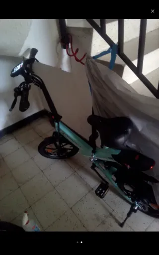 Bicicleta Eléctrica Bodywel Azul Nueva