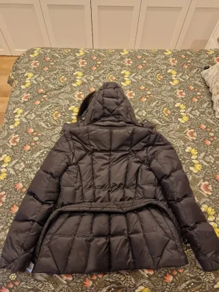 Chaqueta Geox negra con cinturón