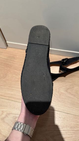 Bailarinas terciopelo negras talla 39