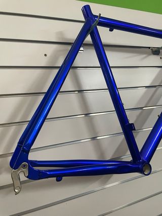 Cuadro Bicicleta Carretera Aluminio Azul