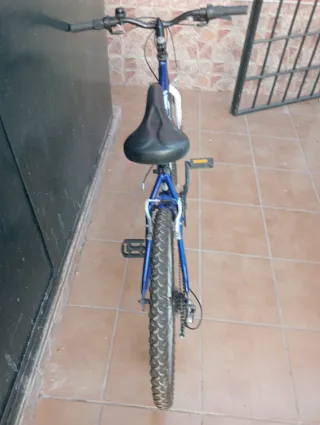 Bicicleta azul para niños