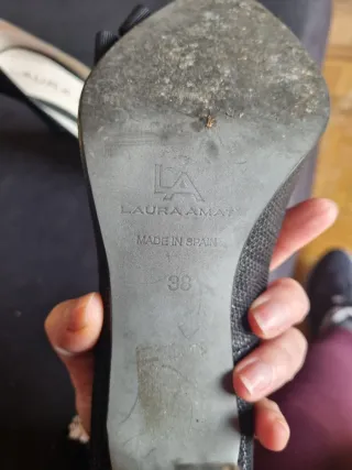 Zapatos de salón Laura Amat T38 tacón 10cm