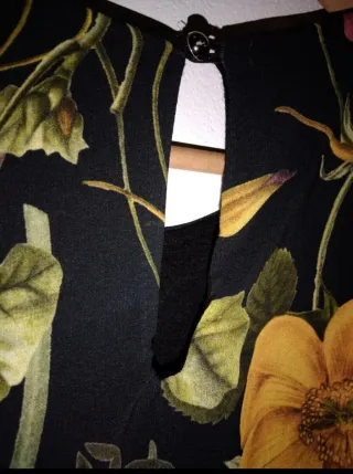 Camiseta fluida estampada flores