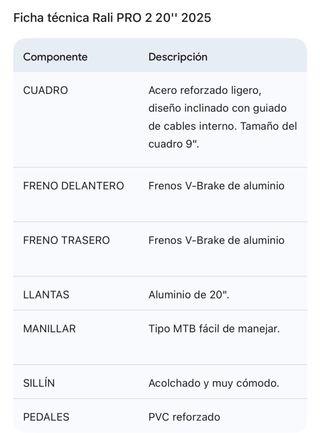 Bicicleta Rali Pro 2 Niños MTB