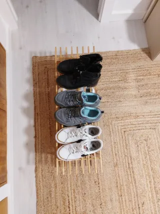 Zapatero desmontable de madera