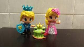 Bonecos Pinypon - Príncipe, Princesa e Sapo