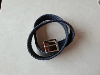 Cinturón Carolina Herrera trenzado azul