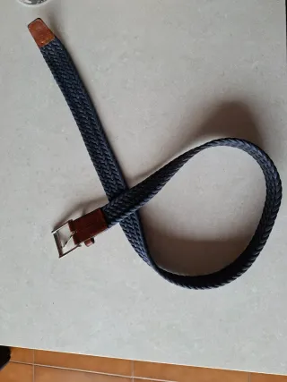 Cinturón Carolina Herrera trenzado azul