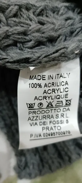 Maglione donna grigio con paillettes