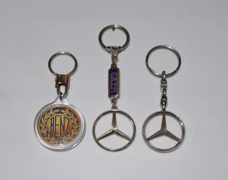 Lote 3 Llaveros Mercedes Benz estrella insignia