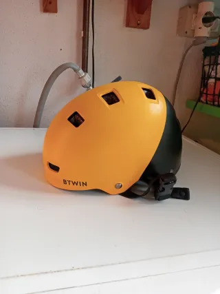 Casco infantil bici/ski amarillo