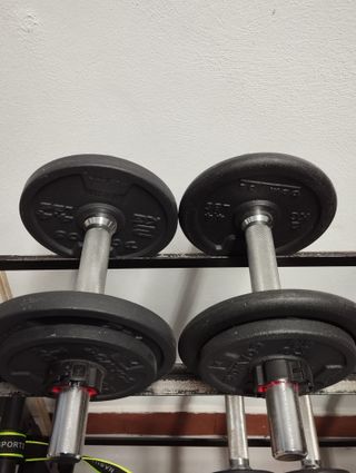 Material de Gimnasio: Mancuernas, Kettlebells...