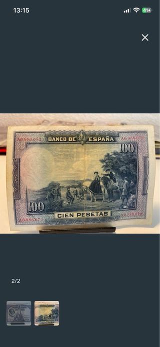 Lote de billetes Pesetas españolas antiguos