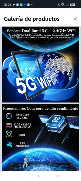 Tablet Android con Teclado y Ratón