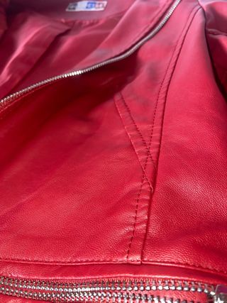 Chaqueta cuero roja BLUE SEVEN