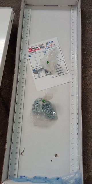 Estantería metálica blanca 5 baldas