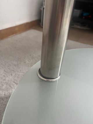 Tavolino da salotto in vetro ovale