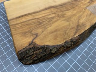 Tabla cortar artesanal de madera olivo