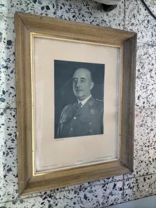 Cuadro Retrato Francisco Franco Militar