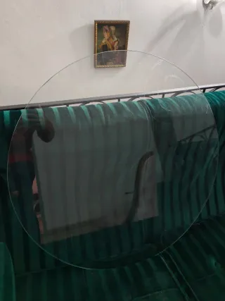 Cristal redondo para mesa