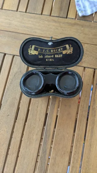 Binoculares antiguos E. J. C. Hecht Kiel