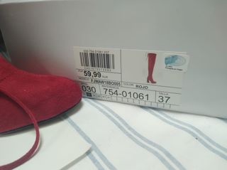 Botas altas mosqueteras color rojo