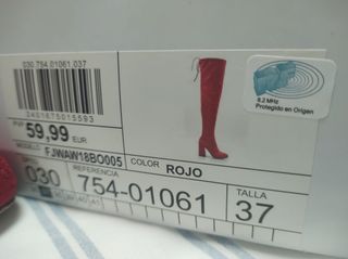 Botas altas mosqueteras color rojo
