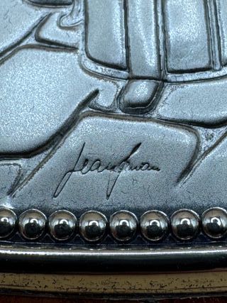 Set 4 Quadri Argento 850 Sbalzato Antichi Mestieri