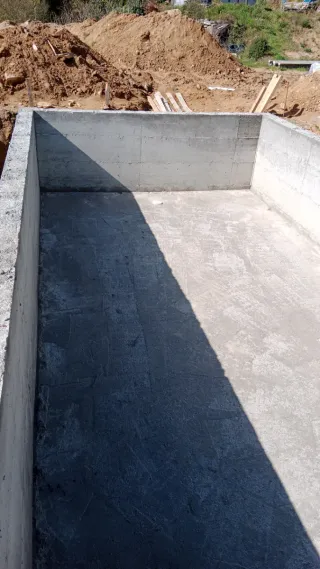 Vaso de piscina hormigón armado,cualquier medida.