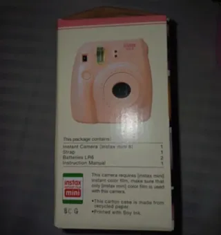 Cámara Instax Mini 8 Rosa + Funda