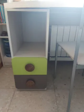 Cama nido con cajones y escritorio